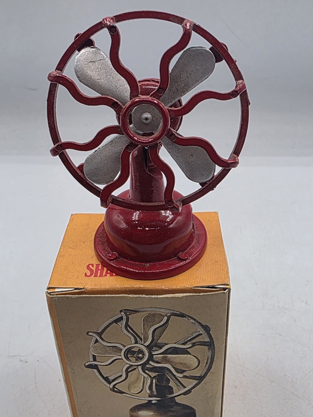 Die Cast Miniature - Pencil Sharpener - Articulated Vintage Four Blade Room Fan